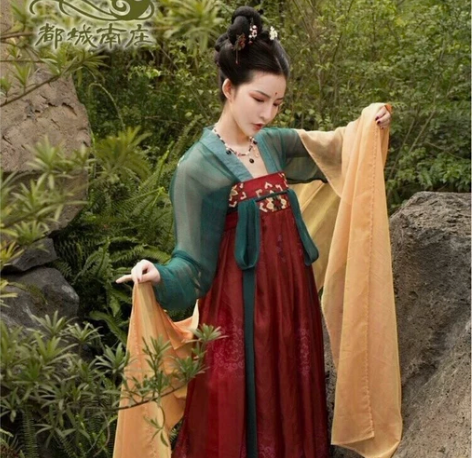 都城南庄凤歌鸾两片式齐胸裙、S码、正、上衣...