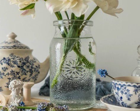 朋友花店不开了出玻璃花瓶摆件轻奢北欧客厅创...