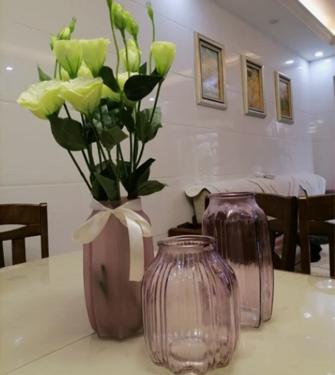 【包邮】ins花瓶玻璃花瓶套装 客厅摆件插...