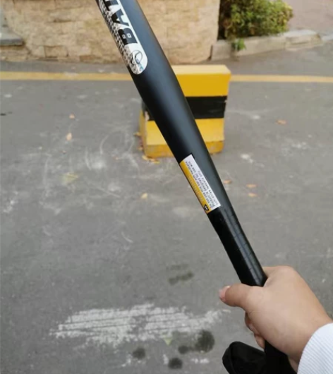合金钢棒球棒车载防身棒球棍磨砂哑光黑加粗加...