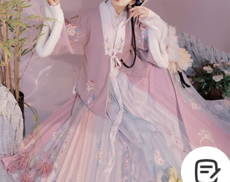 正品全新 原创乖乖猫汉服女眀制加绒半袖披袄...