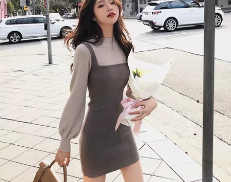 2022年秋冬轻奢女装闺蜜chic港风假两...
