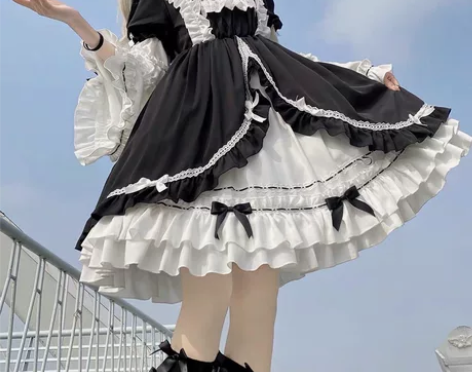 原创正版轻花嫁lolita日常优雅款op洋...