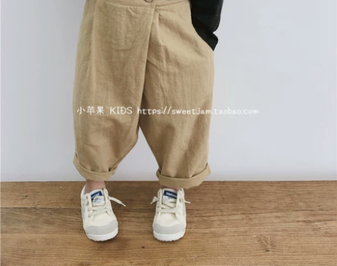 小苹果2020春夏款儿童萝卜裤韩国版男女童...