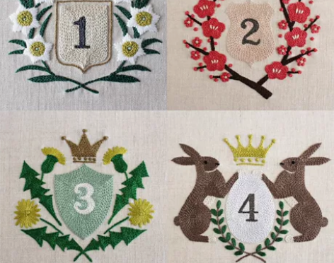 2022新品樋口刺绣十二月份刺绣DIY挂画...