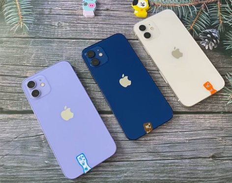 美版iphone12蓝色128G有锁全原面...