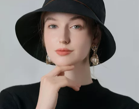 香云纱渔夫帽大帽檐遮阳帽户外百搭太阳帽女防...