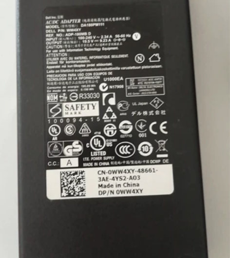 Dell戴尔外星人180w电源笔记本大口带...