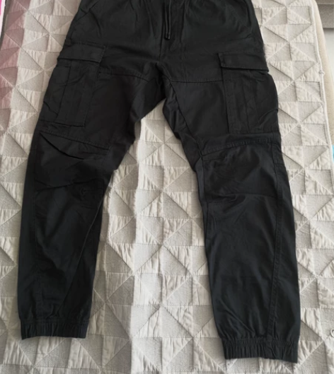 hm抽绳工装裤男 hm男工装裤,175/...