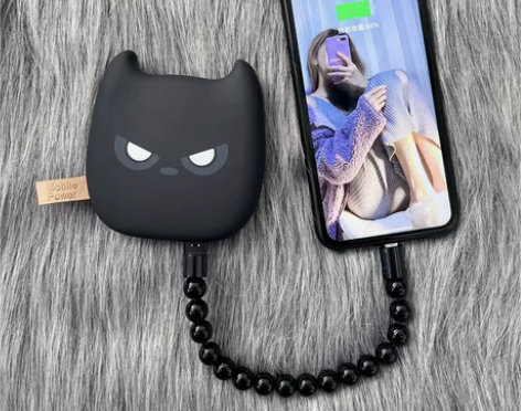 小恶魔超萌小巧便携20000毫安充电宝带线...