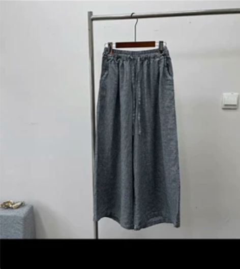 100麻阔腿裤，全新 感兴趣的话点“我想要...