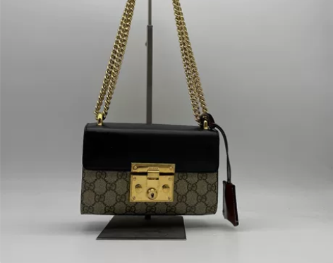 Gucci古驰Padlock系列小号GG肩...