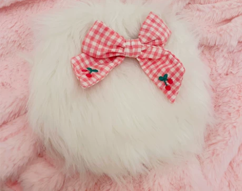 软妹可爱毛绒手拿包收纳小包 九新 出本体 ...