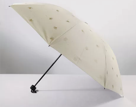 天堂伞晴雨两用遮阳雨伞折叠防晒黑胶银杏飞舞...