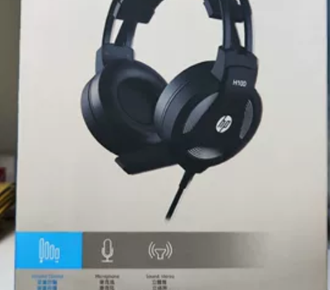 耳机 全新原装惠普H100有线头戴式耳机耳...