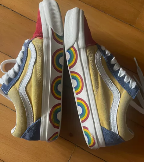 万斯Vans style36彩虹鞋34.5...