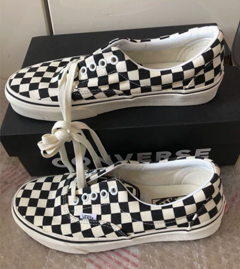 39码，Vans范斯 黑白棋盘格男鞋女鞋E...