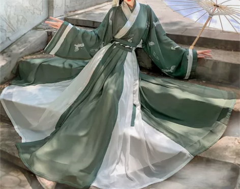 汉旭汉服女长安故里 晋制齐腰襦裙交领一片式...