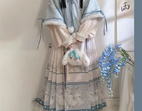 仙楚姬原创汉服【蘑菇兔】明制比甲马面裙立领...