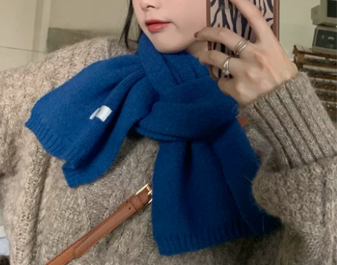 ?陈奶奶/百搭真谛！纯色软糯韩版ins保暖...