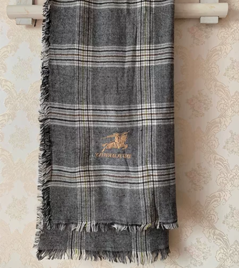 格子围巾 长190 宽90(含不含毛不知道...