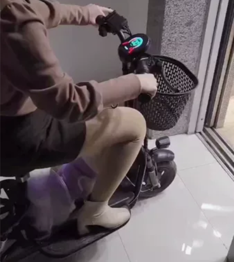 九月份给老人买的飞鸽电车，液晶屏显示时速和...