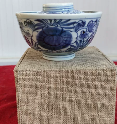 清代传世青花老盖碗 （拍前必读）标价就是卖...