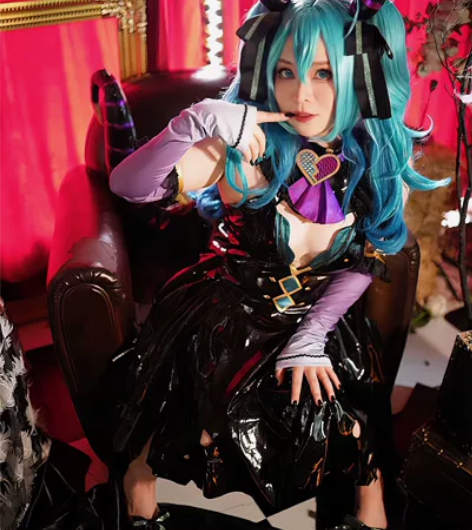 火花动漫初音未来cos服初音小恶魔miku...