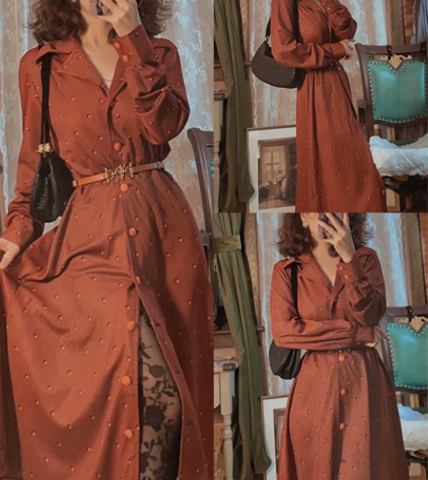 古着vintage日产连衣裙￥200 裙长...