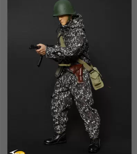 1/6 界线tc苏军星星迷彩连体服，全新拆...