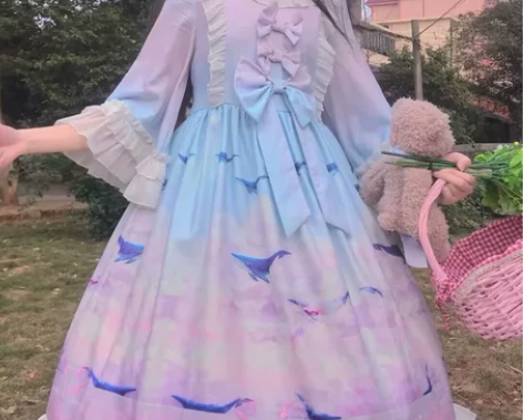90包邮 沐森格原创 Lolita鲸梦云渐...