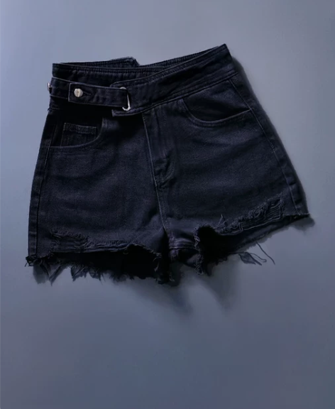 牛仔短裤 牛仔短裤新品2021年高腰新款欧...