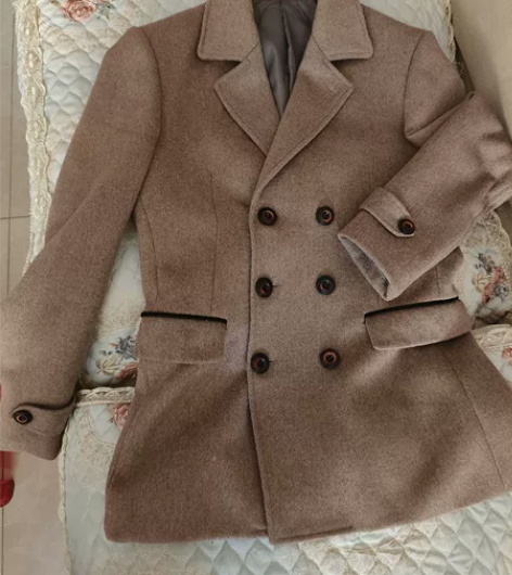 男士毛呢西装外套 48码 小了 便宜出 不...