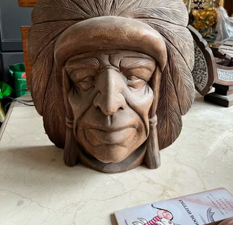 印第安人木雕（泰国购回） 感兴趣的话点“我...