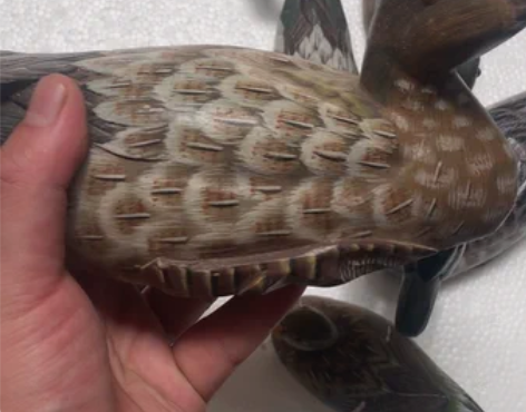 木雕鸭子，香樟木雕彩绘鸭子，木雕彩绘，做工...