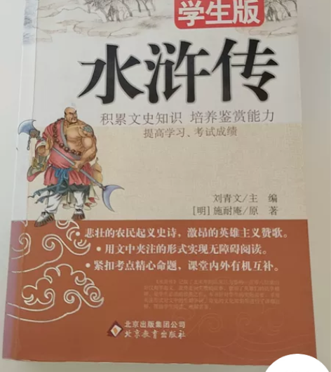 水浒传学生版，八九成新，本地自提十块钱一本...