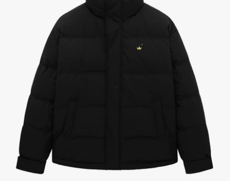 太平鸟羽绒服 s码 冬季外套男潮流刺绣立领...