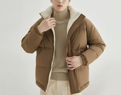 【狂欢价】w2x冬季厚款防水羊羔毛绒羽绒服...