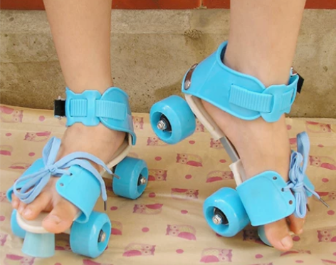 双排轮滑鞋 双排溜冰鞋 四轮旱冰鞋儿童款可...