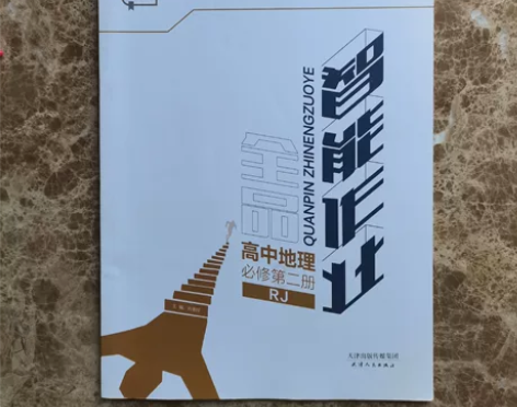 高中地理必修二人教版 智能作业 没用过全新...