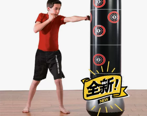 加厚健身成人儿童立式充气不倒翁拳击柱 充气...