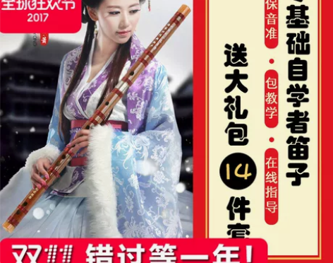 【双11狂欢价】初学者竹笛 笛子初学 精制...