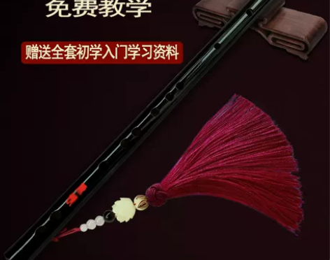 ?笛子初学者夷陵老祖黑色笛魔道竹笛乐器入门...