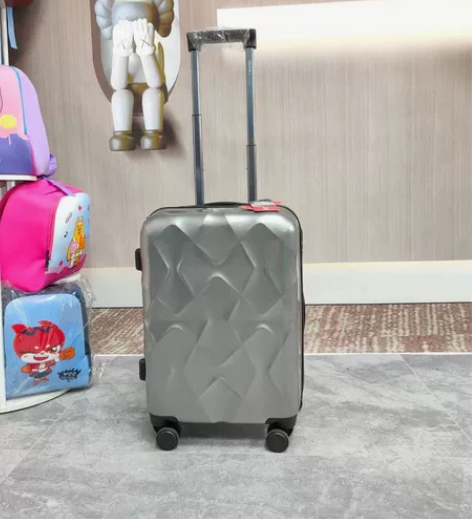 爱华仕20寸银色男女通用行李拉杆箱登机密码...