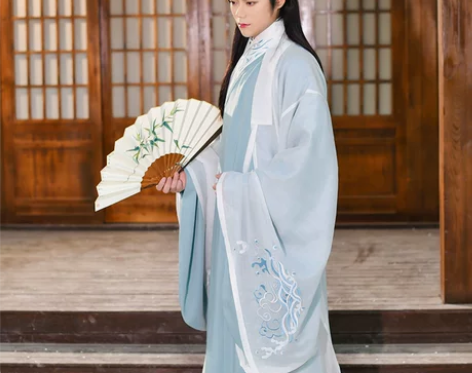 退坑出 如梦霓裳汉服传统男款道袍麟泽戏浪麒...