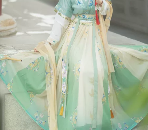 妃亦坊原创汉服【拂铃花】唐制齐腰唐褙子襦裙...