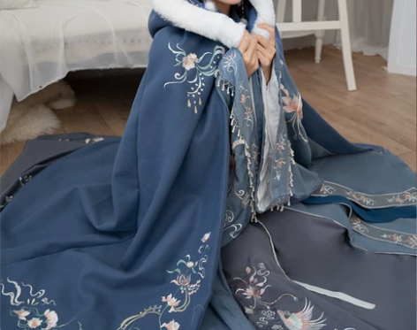 有详情图(只出不换)清梳家凝香汉服斗篷很有...