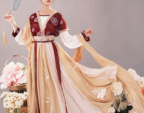 耀春醉芙蓉原创汉服女正品中国风超仙齐腰唐制...