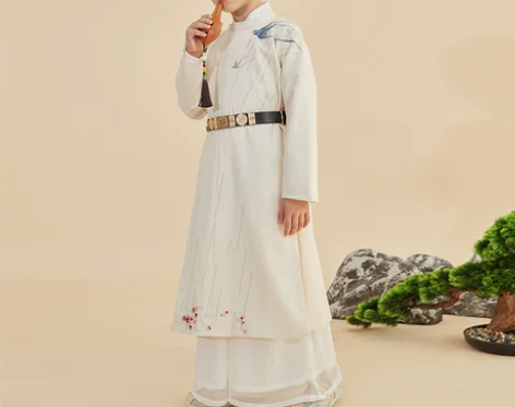 汉家小童儿童汉服男童春秋刺绣中国风古装国学...