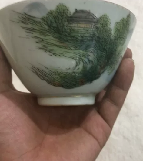 老景德镇手绘茶碗 感兴趣的话点“我想要”和...